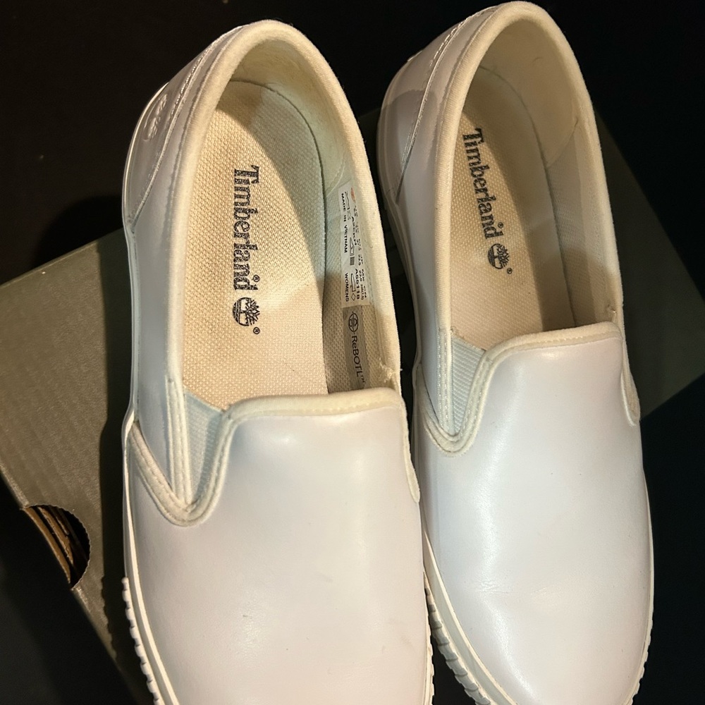 Timberland White Slip-On Sneakers - Picture 3 of 6